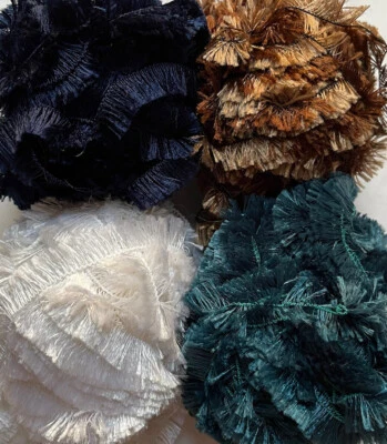 £4.99 • Buy Job Lot Knitting Yarn Wool 4x Ball MILAN TRICOT Flirt Fancy Eyelash Mix KL7996