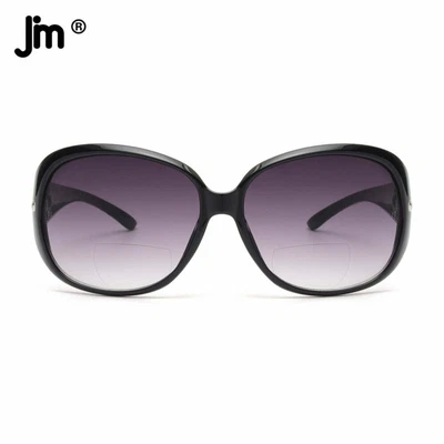 £12.98 • Buy JM 2022 Large Round Bifocal Reading Sunglasses For Women Vintage Oversized Lady 