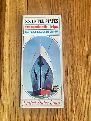 Ss United States Fold-Open Color Brochure / USL • $19.99