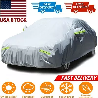 Outdoor Waterproof UV Snow Dust Rain Resistant Protection Car Full Cover US • $21.49