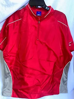 MIZUNO WindLite Lightweight Baseball / Golf Performance Red Shirt Size Youth L • $12.99