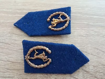 Vintage Greek Army Transmissions Division Epaulettes With Pins Greece Military • $25