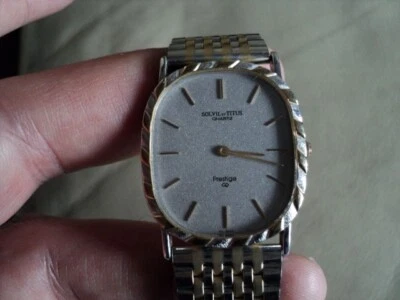 £28 • Buy Vintage Slim Men's Solvil Et Titus Quartz Watch GWO