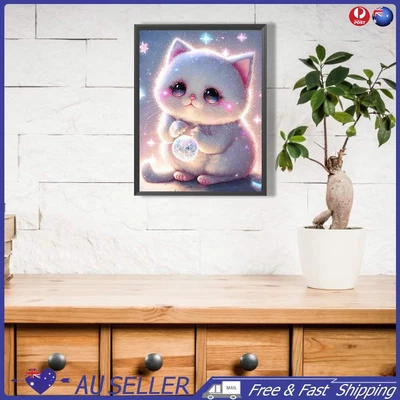$11.39 • Buy 5D DIY Full Round Drill Diamond Painting Cat Kit Home Decoration Craft (B5941)