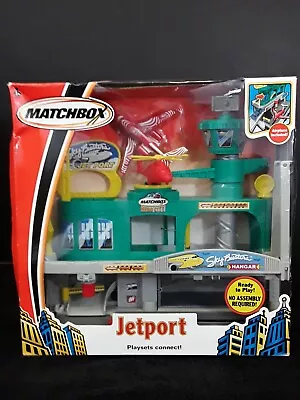 BRAND NEW Matchbox Hero City Jetport Playset With Helicopter & Metro Jet 2003 • $34.99