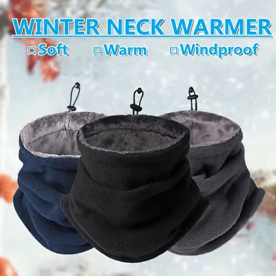 £5.49 • Buy Winter Neck Warmer Snood Tube Thermal Fleece Motorbike Cycling Mask Unisex