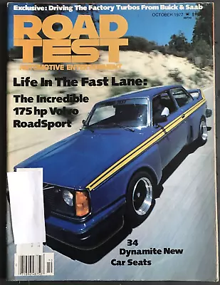 Road Test Automotive Entertainment Magazine Oct 1977 Vol 13 #10 Volvo Road Sport • $19.99