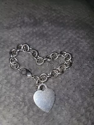 Tiffany & Co. Sterling Silver Classic Heart Bracelet  • $150.76