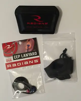 Radians CEP CASE Custom Molded Earplugs Carrying Case And CEP LANYARD Neck Cord • $10