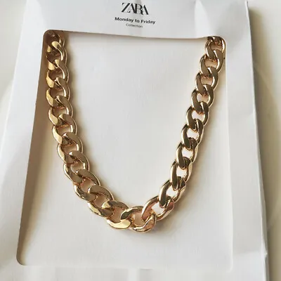 $15.99 • Buy New 16  Zara Heavy Thick Chain Necklace Gift Fashion Women Party Holiday Jewelry