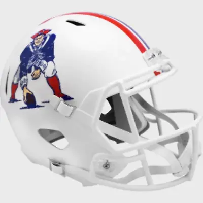 $137.99 • Buy New England Patriots Full Size 1982 To 1989 Speed Replica Throwback Helmet - NFL