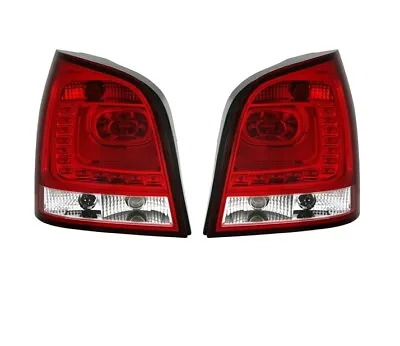 Set Rear Lights LED For VW POLO 9N 2001-2008 2009 Red White Tail Light VT350 • $260.69