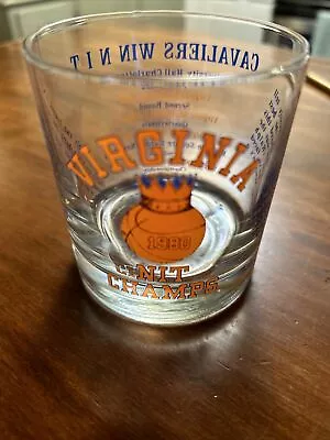 Whiskey Glasses Vintage UVA 1980 NIT CHAMPS VIRGINIA Cavaliers • $25