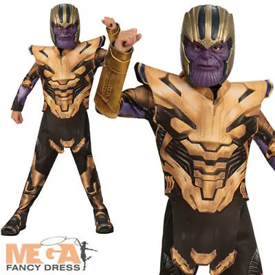 £17.99 • Buy Thanos Boys Fancy Dress Avengers Endgame Villain Kids Halloween Childs Costume