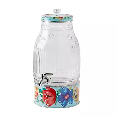 Delaney 2-Gallon Glass Drink Dispenser With Metal Stand • $20.69