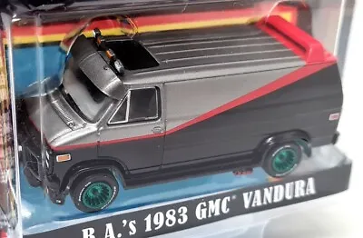 Greenlight 1/64 The A-Team B.A's 1983 GMC Vandura Green Chase Model Car • $25.25