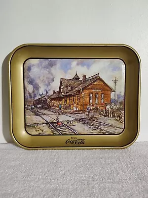 Coca Cola Tray Vintage 1988 B & O Railroad Station: Artist - Leslie Cope  • $10.99