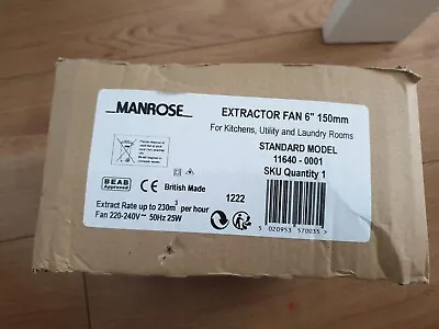 £14 • Buy Manrose Extractor Fan 6 150mm