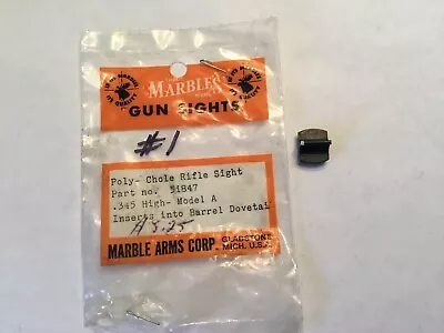 Vintage Marbles Gun Rifle Sight (new) #1 Part # 51847 .345 High. 3/8 “ DT • $14.95