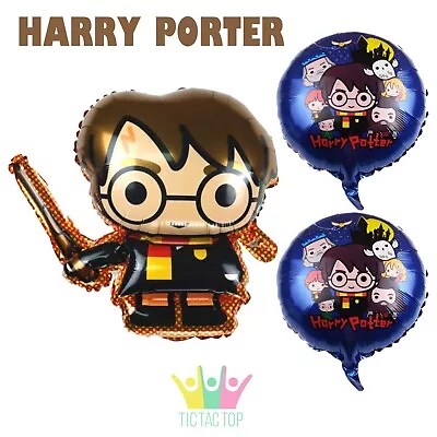 Harry Potter Balloon Foil Helium. Party Supplies Lolly Loot Bag Deco Bunting • $3