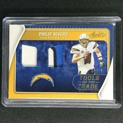 $39.99 • Buy 2021 Absolute PHILIP RIVERS Tools Of The Trade Double Jersey Patch Prime 38/49