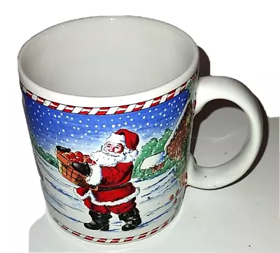 Vintage Sakura Santa's  Wonderland Christmas Mug 1996 • $15.80