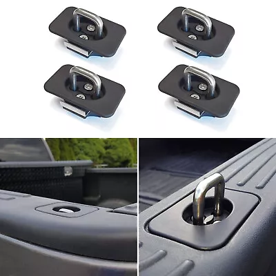 4x Truck Bed Tie Down Anchors Retractable D Ring For Ford F150 Raptor F250/F350 • $29.99