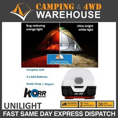 $29.99 • Buy KORR LED CAMP LIGHT UNIlight - CAMPING, CARAVAN, BOATING, MARINE, 4WD, 4X4, TENT