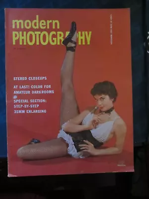 Modern Photography Magazine November 1953 Stereo Closeups 35mm Enlarging 50 • $14.99