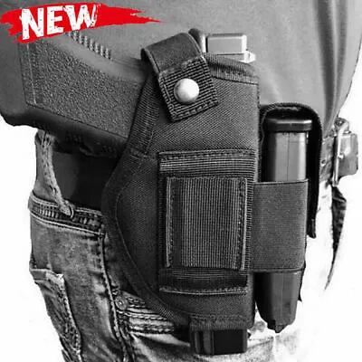 Tactical IWB/OWB Gun Holster Right/Left Hand Pistol Pouch Withl Single Mag Pouch • $8.49