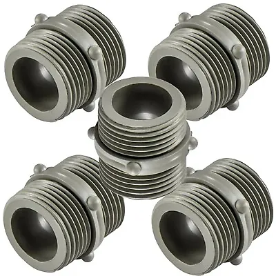 Washing Machine Dishwasher Inlet Hose Connector 3/4  Threaded Bsp Joiner 5 Pack • £8.99