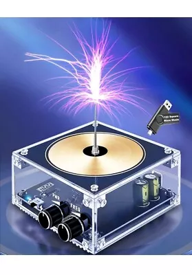 10cm Solid State Music Tesla Coil Artificial Lightning Desktop Toy Electric @A11 • $35