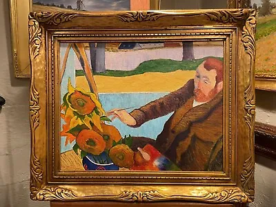 Newcomb Macklin Frame Paul Gauguin  Van Gogh Painting Sunflowers  Reproduction • $2295