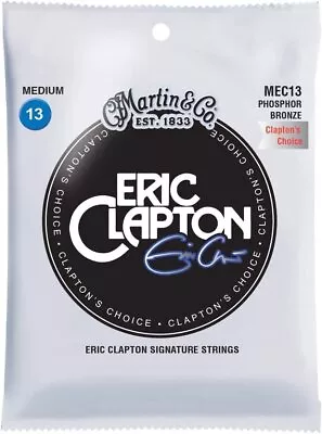 Martin MEC13 Eric Clapton Acoustic Guitar Strings. 92/8 Bronze 13-56 • $7.99