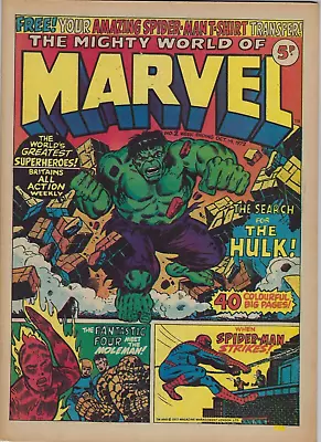 MIGHTY WORLD OF MARVEL # 2 - 14 Oct 1972 - VF 8.0 - Hulk Spider-Man Fan Four • £49.95