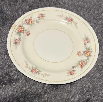$22 • Buy 4 Bread Plate - Homer Laughlin China  Georgian Eggshell CASHMERE  Flowers USA FS
