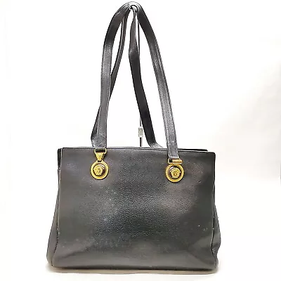 VERSACE Shoulder Bag  Black Leather 3239690 • $1.55