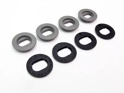 VW Volkswagen Flannel Grey OVAL Floor Mat Conversion Clips Kit 3D0898501BU71 OEM • $34.29