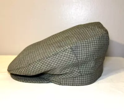 Vintage Virgin Wool Flat Cap Cabbie Newsboy Hat Beige Size 60 Men Mode Für Köpfe • $18.88