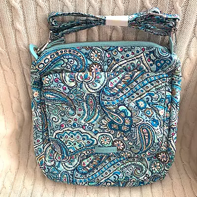 Vera Bradley Carson Mailbag Crossbody Purse Daisy Dot Paisley NWT MSRP $90 • $38.22