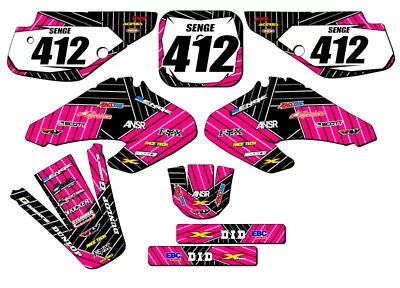 2001-2003 XR 70 RACE SERIES Pink Senge Graphics Kit Compatible With Honda • $99.99