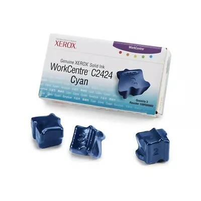 Xerox 108R00660 WorkCentre C2424 Cyan Solid Ink - (3 Pack) IN BOX - VAT Inc • £19.99