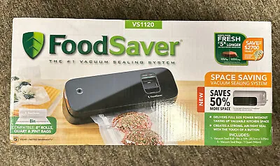 $44.99 • Buy FoodSaver Space Saving Vacuum Sealer VS1120