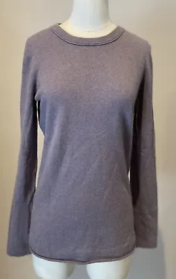 J.Crew Womens Cashmere Long Sleeve Crew Neck Sweater Purple Size Med. • $25