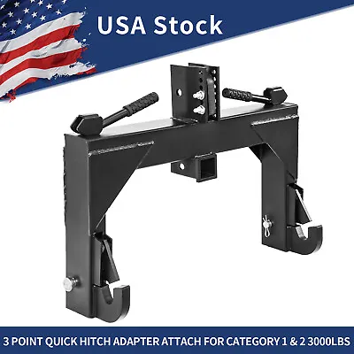 3 Point Quick Hitch Adapter Category 1/2 H For Tractors Quick Attachment 3000LBS • $156.99