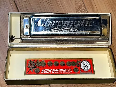 Vintage Chromatic Koch Harmonica Made In Germany Original Box • $15