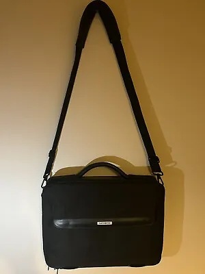 Samsonite Laptop Black Shoulder Strap Bag With Multiple Compartments Lined • £14.95