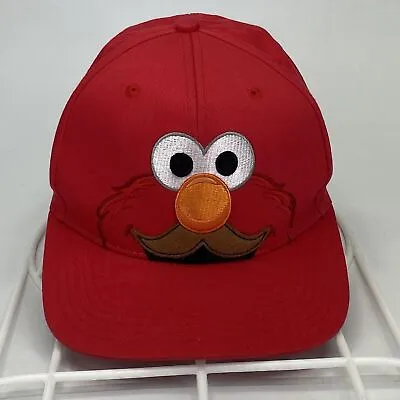 Elmo Mustache Sesame Street Snapback Hat Red 2012 OSFM (H17) • $15