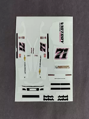 2023 Custom Katie Hettinger #71 Victory Late Model 1/64 Peel & Stick Decals • $9.95