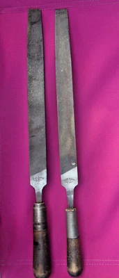 $19.99 • Buy Lot Of 2 Nicholson Large Files 18  With Handles Flat B Astard & Mill Bastard